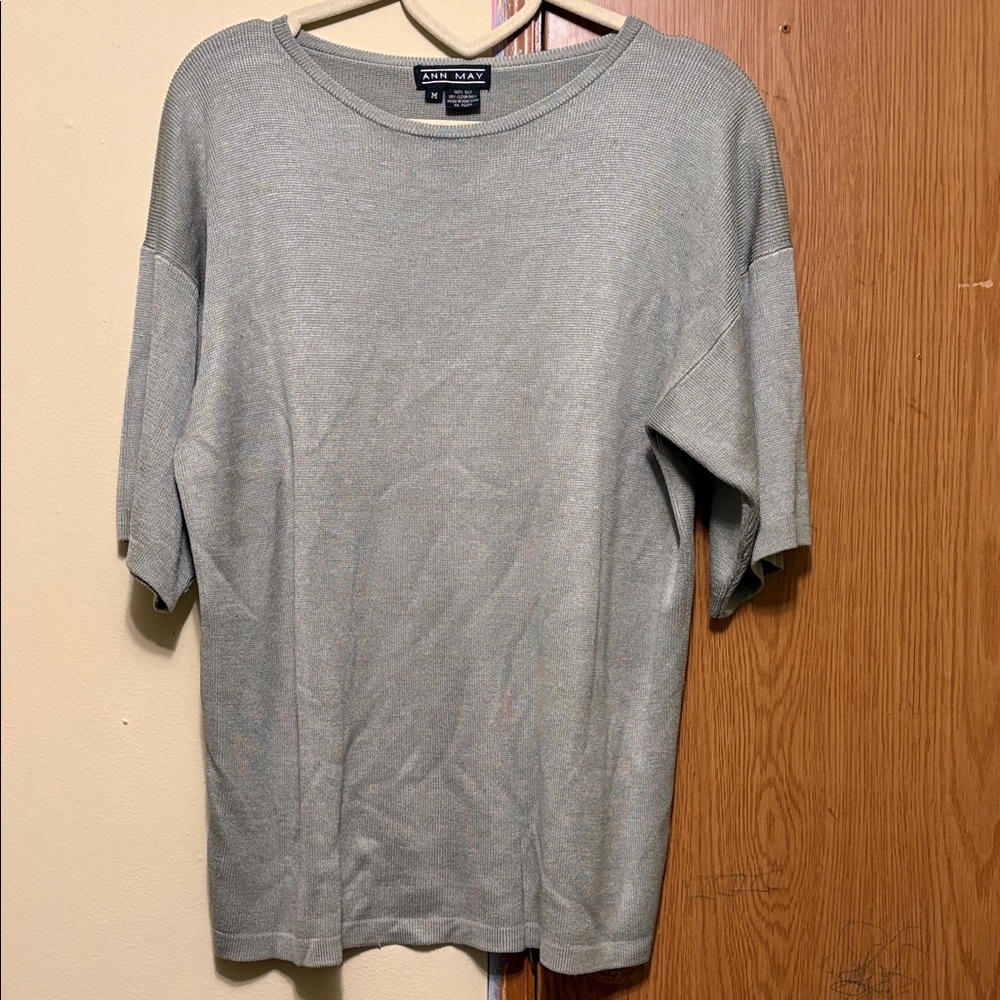 Gray Knit Men's Tank Top